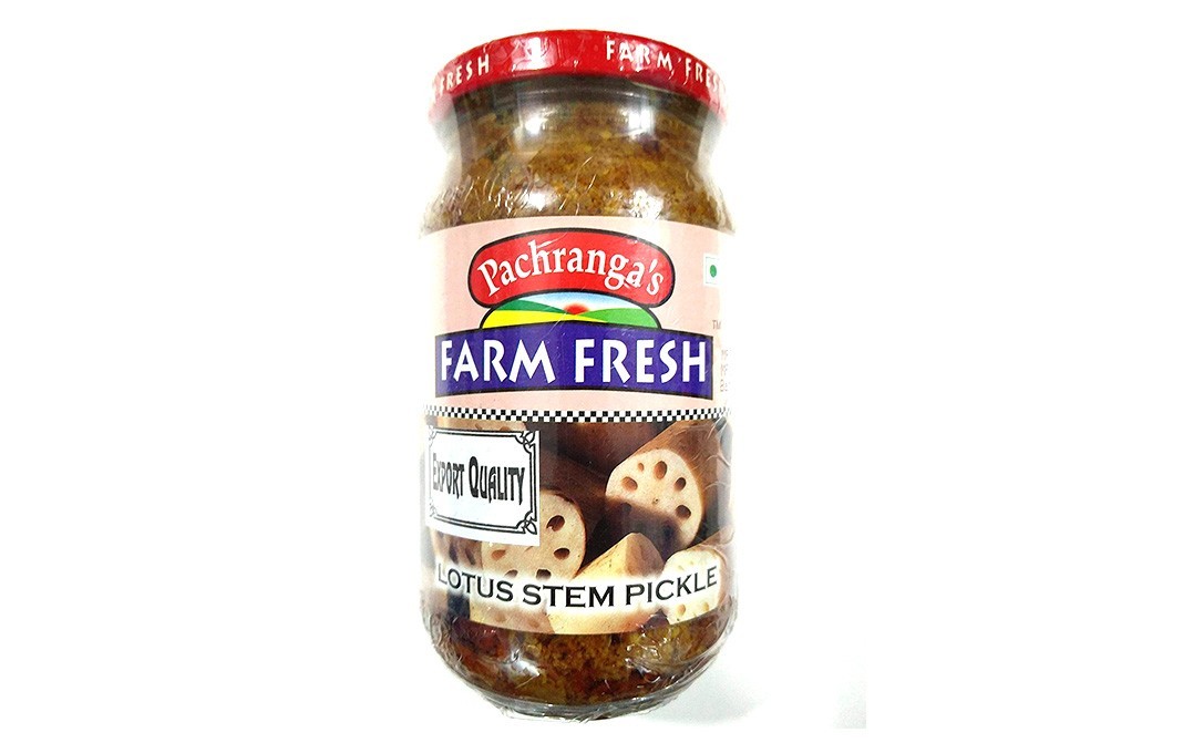 Pachranga's farm Fresh Lotus Stem Pickle    Glass Jar  400 grams